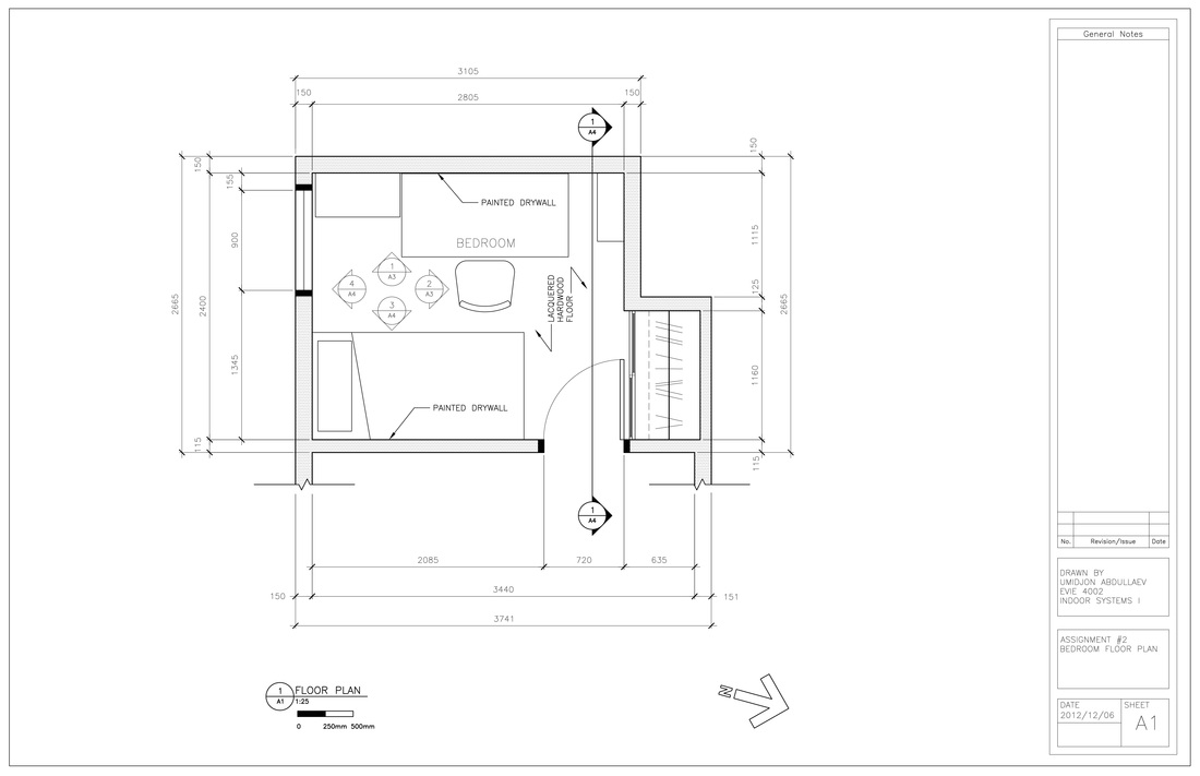 Assignment 2 - Room Drawings - Umid Abdullaev Design Works